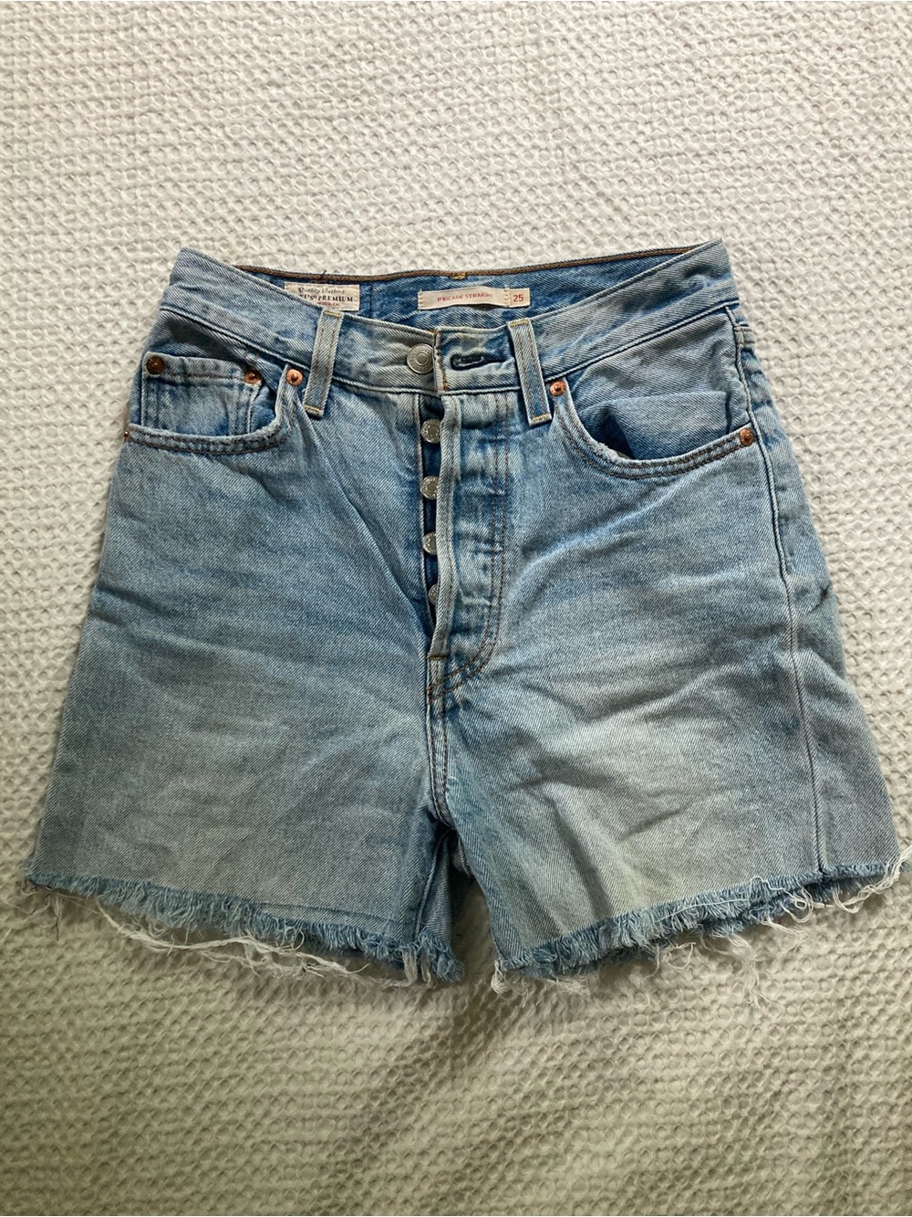 Levi's Light Blue denim cutoff shorts Size 25